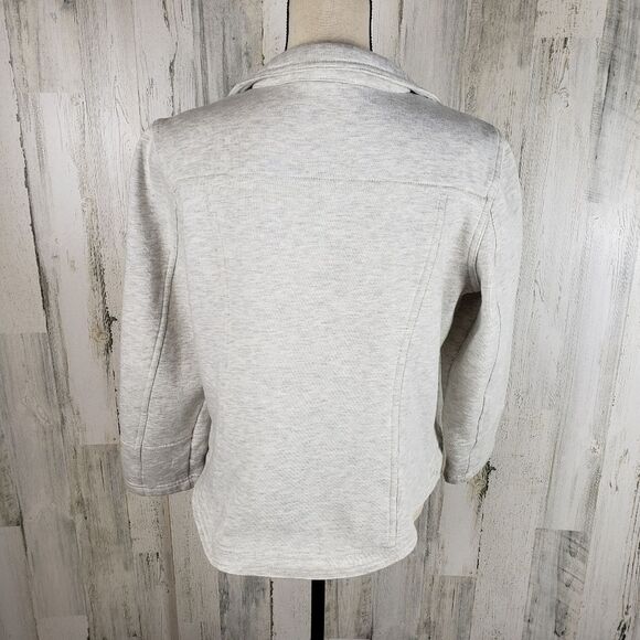Style & Co Knit Moto Jacket Sz L - Picture 3 of 5